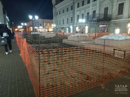 Ремонт на улице Баумана в Казани планируют завершить в июне