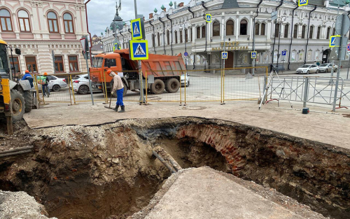 «Предположительно, уцелевшая часть церкви»: что откопали в центре Казани