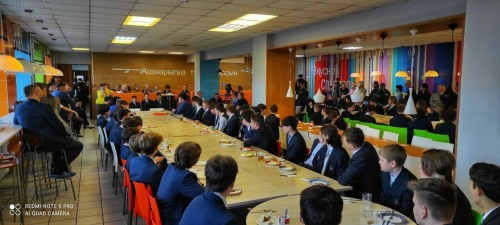 В казанском лицее №146 прошла встреча хоккейных классов с представителями «Динамо РТ»