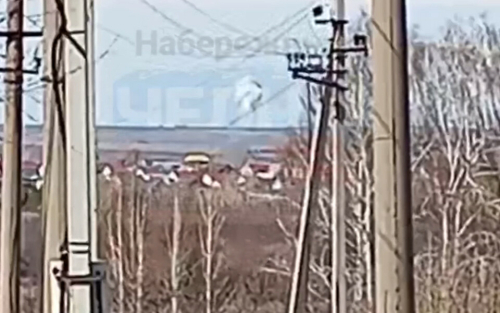 Появилось видео со сбитым в Татарстане беспилотником