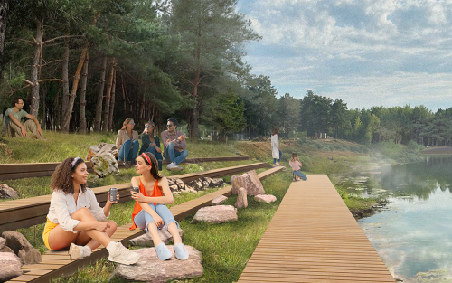 Озеро с пирсами и пляж у яхт-клуба: как изменится крупнейший парк Закамья «Прибрежный»