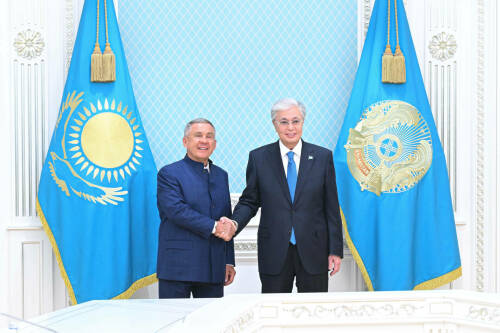 Касым-Жомарт Токаев отметил вклад Раиса РТ в развитие казахско-российских отношений