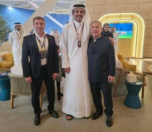 Рустам Минниханов встретился с эмиром Катара в Дохе