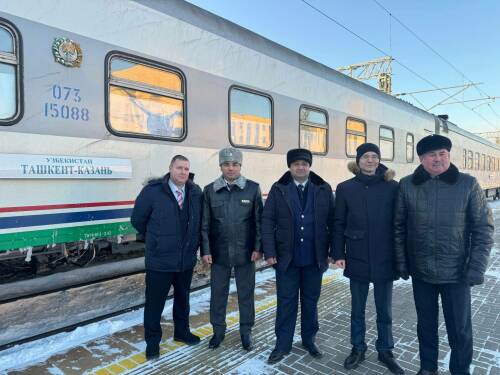 Прямой поезд Ташкент – Казань прибыл на вокзал после шестилетнего перерыва