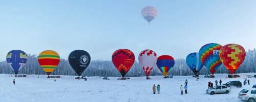 На прошлогодней Российской зимней гонке в РТ аэронавты побили рекорд по массовости полета
