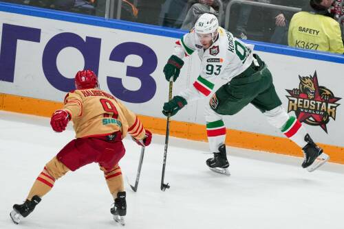 Шайба нападающего «Ак Барса» Егора Коршкова оказалась второй в топе голов недели КХЛ