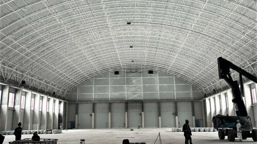 Строительство манежа в казанском Центре развития футбола завершено на 84%