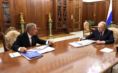 Путин - Минниханову: «Давно не виделись, Рустам Нургалиевич. Как дела?»