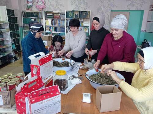 Учителя Новошешминского района приготовили фиточай для бойцов СВО