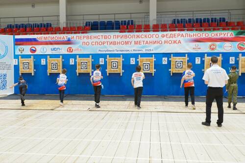 30 комплектов наград: В Казани прошел Чемпионат ПФО по спортивному метанию ножа