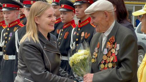 В Тетюшах прошел патриотический автопробег с участием 101-летнего участника войны