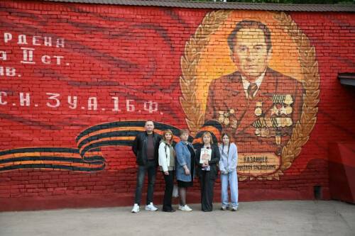 Подвиг танкиста: в Бугульме появился мурал в честь танкиста и колонны «Колхозник Татарии»