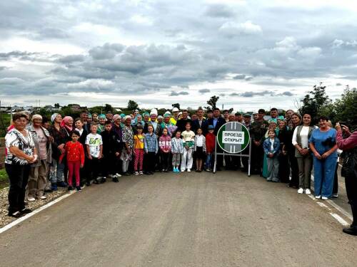 В Менделеевском районе РТ открыли обновленный мост через реку Возжайка
