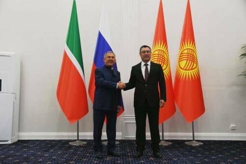 Минниханов заявил о трехкратном росте товарооборота между Татарстаном и Киргизией