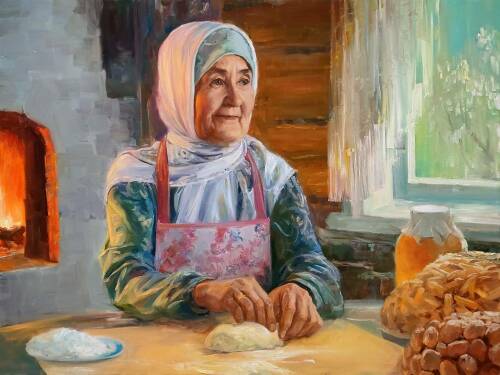 «Чак-чак для защитников»: художник из Нижнекамска посвятил картину волонтеру СВО