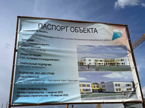 В Куюках строится детский сад на 340 мест