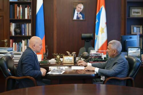 Рустам Минниханов встретился с губернатором Севастополя Михаилом Развожаевым