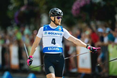 Определились призеры в спринте у мужчин на чемпионате России по лыжероллерам в Казани