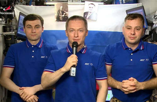 Уроженец РТ космонавт Рыжиков с борта МКС пожелал школьникам не бояться трудностей