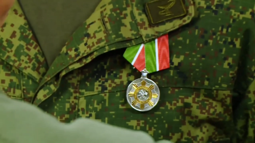 Медалью ордена «За заслуги перед Республикой Татарстан» наградили героев на передовой