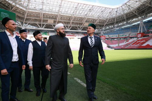 На стадионе «Ак Барс Арена» прошла церемония открытия двух молельных комнат