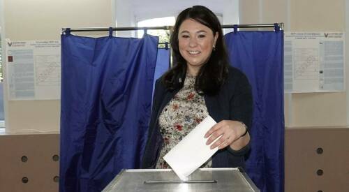 Талия Минуллина проголосовала на выборах Раиса Татарстана
