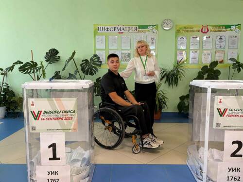 Ветеран СВО, призер Абилимпикс Адель Уркунбаев проголосовал в Сокурах