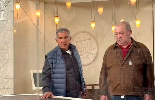 Минниханов показал королю Малайзии достопримечательности древнего Болгара