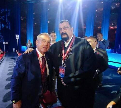 Стивен Сигал при встрече с Миннихановым признался в любви к Татарстану