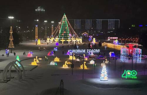 В Набережных Челнах начнется демонтаж новогоднего оформления на площади Азатлык