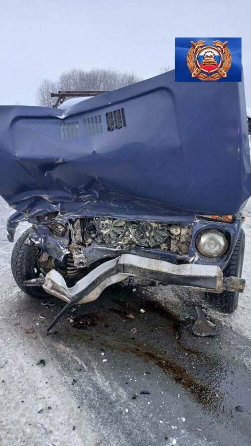 В Лаишевском районе РТ Mercedes протаранил «Ниву», пострадал ее 60-летний водитель