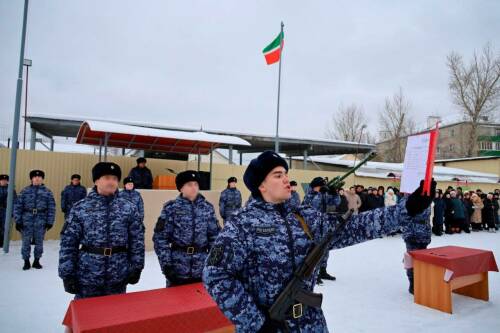 В Казани новобранцы Росгвардии приняли военную присягу