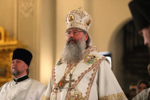 Митрополит Кирилл возглавил рождественскую службу в Казанском соборе