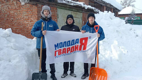 В районах Татарстана продолжается акция «Снежный десант»