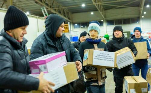 С начала СВО Альметьевский район направил почти 650 тонн гумпомощи военным