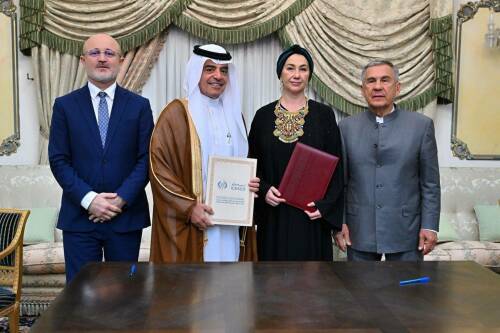 Минниханов принял участие в подписании меморандума между Минкультом РТ и ИСЕСКО