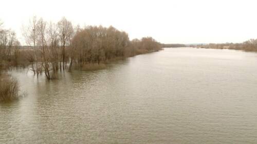 В Нижнекамском районе из-за таяния снега вышла из берегов река Зай