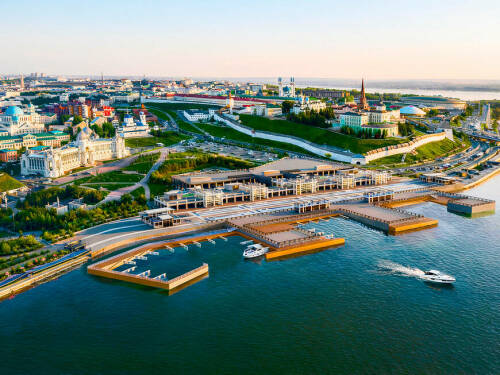 Три новых причала появятся на Кремлевской набережной Казани