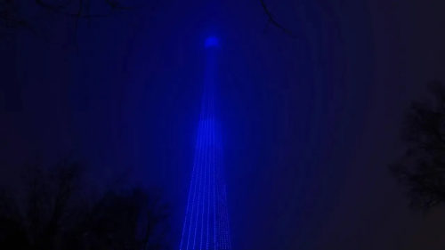 Казанская телебашня изменила подсветку на синий цвет в День информирования об аутизме