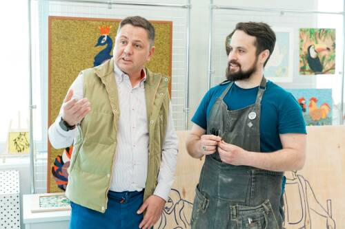 В Сабинском районе создают масштабное мозаичное панно вместе с художником Маратом Наби