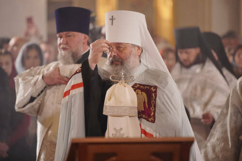 Митрополит Кирилл встретит Пасху в соборе Казанской иконы Божией Матери