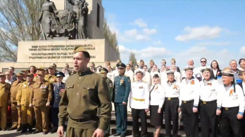 В Парке Победы прошли съемки клипа на песню «Солдатлар»
