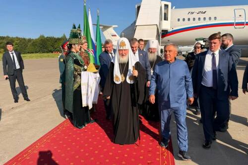 Патриарх Московский и всея Руси Кирилл прибыл в Казань