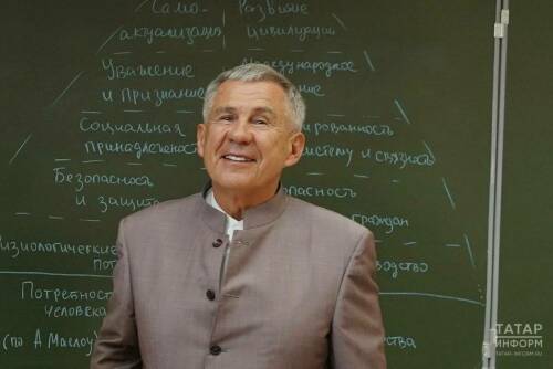 Раис Татарстана Рустам Минниханов поздравил школьников, студентов, педагогов, работников и ветеранов системы образования, а также родителей с Днем знаний