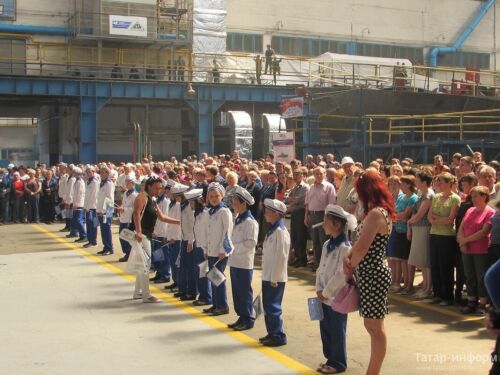 Дмитрий Рогозин принял участие в закладке пограничного сторожевого корабля в Зеленодольске