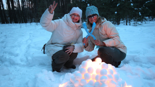 В Казани прошел праздник снежных фонарей