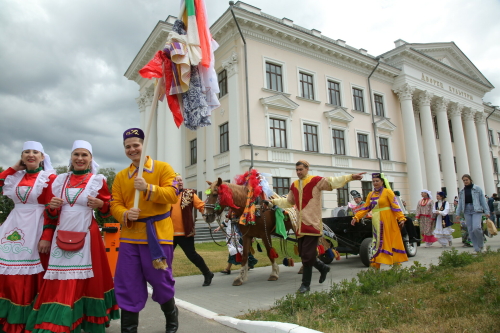 В Дербышках провели обряд сбора подарков на Сабантуй