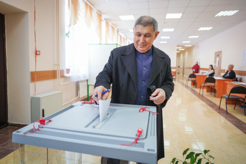 Рифкат Минниханов принял участие в выборах Президента РФ