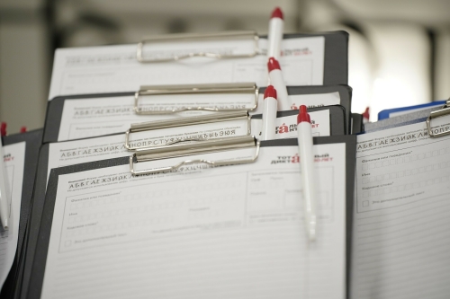 На одной из площадок, в КЦ им. Пушкина, казанцы написали «Тотальный диктант – 2024»