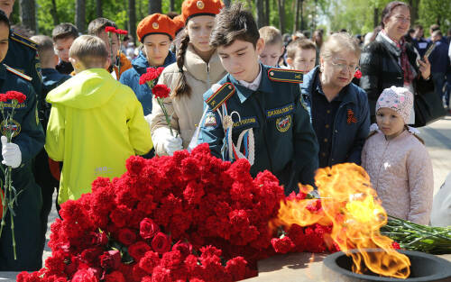 В Дербышках прошел митинг, посвященный Дню Победы